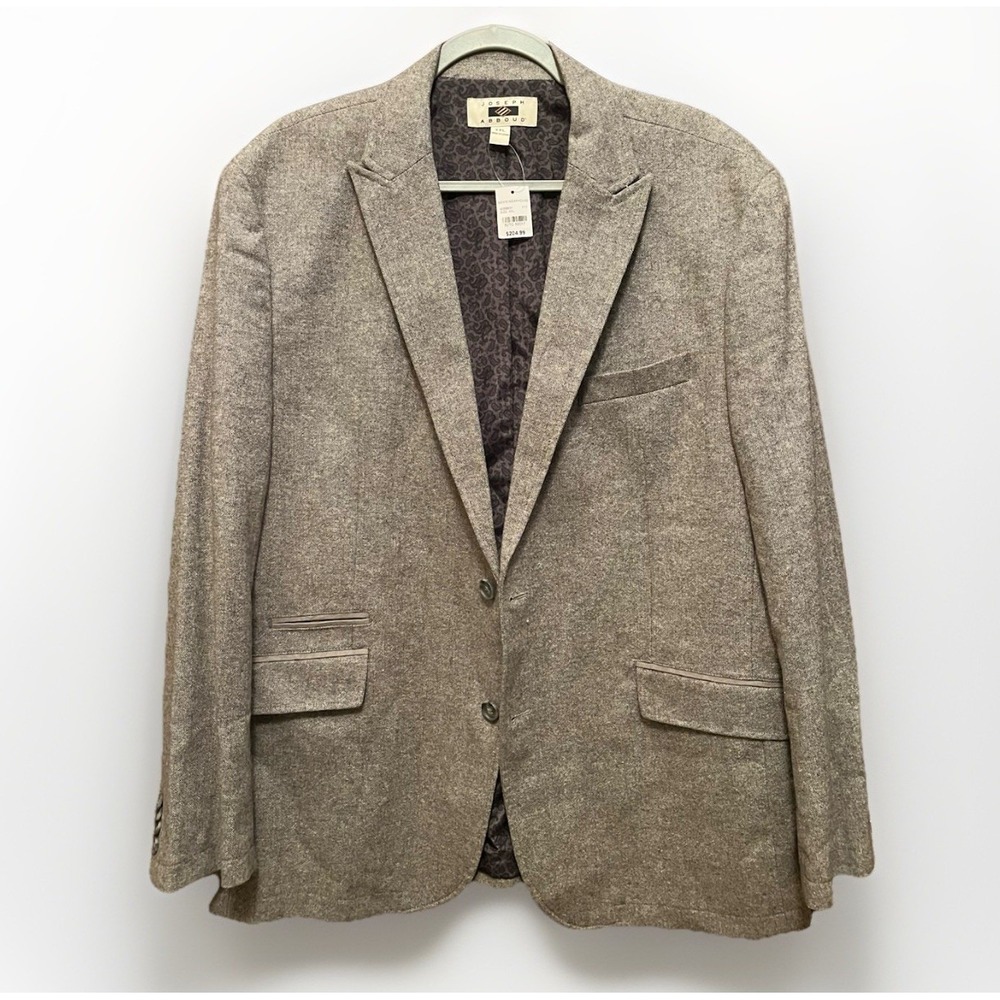 Joseph Abboud Blazer 2x Classic Fit Sports Coat XXL Gray Wool Blend New